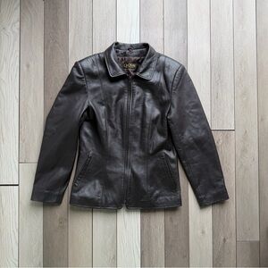 CHOSEN Vintage Dark Brown Leather Women’s Jacket